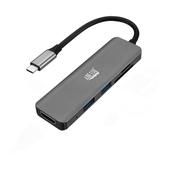 Adesso AUH-4020 laptop dockport replicator Thunderbolt 3 Aluminium image