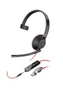 Poly Blackwire 5210 Monaural USB-C Headset 3.5mm Plug USB-CA Adapter image