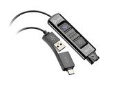 Poly DA85-M USB to QD Black Adapter TAA image
