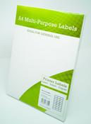 A4 Multipurpose Labels 24 Per Sheet 63.5 x 33.9mm White Pk of 100