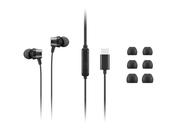 Lenovo 4XD1J77351 headphonesheadset Wired In-ear OfficeCall center USB Type-C Black image