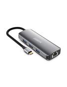 Urban Factory MHC50UF laptop dockport replicator Wired USB 3.2 Gen 1 3.1 Gen 1 Type-C Grey image