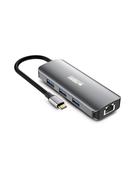 Urban Factory MHC55UF laptop dockport replicator Wired USB 3.2 Gen 1 3.1 Gen 1 Type-C Grey image