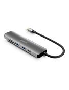 Urban Factory MHC45UF laptop dockport replicator Wired USB 3.2 Gen 1 3.1 Gen 1 Type-C Grey image