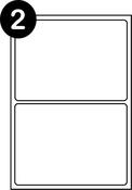 A4 Multipurpose Labels 2 Per Sheet 199.6 x 143.5mm White Pk of 100 Sheets 200 labels