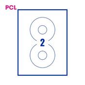 A4 Classic CDDVD Labels 2 Per Sheet 117mm diameter White Pk of 100