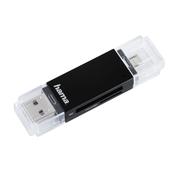 Hama Basic card reader USB 2.0Micro-USB Black image