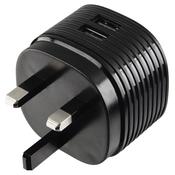 Hama Dual Charger 2x USB 2.4A with UK plug black image