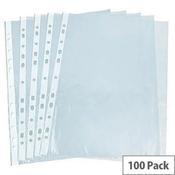 Eco Eco A4 100% Recycled Bag Multi Punched Pockets - Pack of 100 image