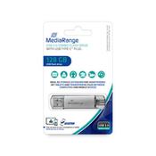 MediaRange MR938 USB flash drive 128 GB USB Type-A  USB Type-C 3.2 Gen 1 3.1 Gen 1 Silver image
