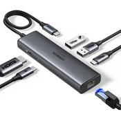 Ugreen REVODOK 6-IN-1 4K60HZ HDMI ETH DOCK Docking Grey image