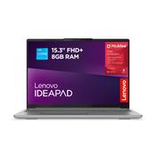 Lenovo IdeaPad Slim 3 15IRU10 Intel Core 3 100U Laptop 38.9 cm 15.3 WUXGA 8 GB DDR5-SDRAM 256 GB SSD Wi-Fi 7 802.11be Windows 11 Home English Grey image