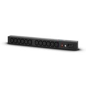 CyberPower PDU20BHVIEC12R power distribution unit PDU 12 AC outlets 1U Black image