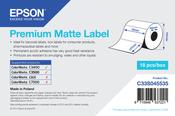Epson Premium Matte Label - Die-cut Roll 76mm x 127mm 265 labels image