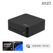 MSI Cubi Z AI 8M AMD Ryzen 7 8845HS Desktop PC SFF Mini Computer HTPC 16GB RAM 1TB Storage Windows 11 PRO AMD Radeon GraphicsDDR5Dual HDMIDual LANWiFi 6EBT 5.3VESA image
