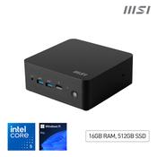 MSI Cubi NUC 1M Intel Core 5 120U Desktop PC NUC SFF Mini Computer HTPC 16GB RAM 512GB Storage Windows 11 PRO Intel GraphicsDDR5Dual ThunderBolt 4Dual HDMIDual LANWiFi 6EBT 5.3VESA