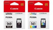 Canon PG560  CL561 Black &amp; Colour Ink Cartridge Multipack image