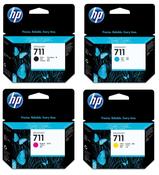 1 full set of HP 711 High Capacity Ink Cartridges 4 Pack image