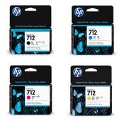 1 full set of HP 712 High Capacity Ink Cartridges 4 Pack image
