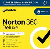Norton 360 Deluxe Antivirus security Commercial 1 licenses 1 years