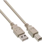 InLine USB 2.0 Cable Type A male  B male beige 3m image