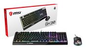MSI VIGOR GK30 COMBO RGB MEMchanical Gaming Keyboard  Clutch GM11 Gaming Mouse  UK Layout 6-Zone RGB Lighting Keyboard Dual-Zone RGB Lighting Mouse 5000 DPI Optical Sensor RGB Mystic Light image