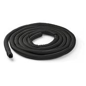 StarTech.com 15 4.6m Cable Management Sleeve - Flexible Coiled Cable Wrap - 1.0-1.5 dia. Expandable Sleeve - Polyester Cord ManagerProtectorConcealer - Black Trimmable Cable Organizer