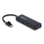 StarTech.com 4-Port USB-C Hub 5Gbps USB-C to 4x USB-A Bus Powered Small Travel Mini Hub Multi-Port USB 3.0 Splitter Portable Hub Overcurrent Protection