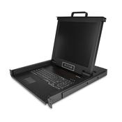 StarTech.com Rackmount KVM Console - Single Port VGA KVM with 17 LCD Monitor for Server Rack - Fully Featured Universal 1U LCD KVM Drawer wCables &amp; Hardware - USB Support - 50000 MTBF