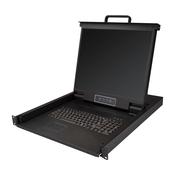 StarTech.com Rackmount KVM Console - Single Port VGA KVM with 19 LCD Monitor for Server Rack - Fully Featured Universal 1U LCD KVM Drawer wCables &amp; Hardware - USB Support - 50000 MTBF