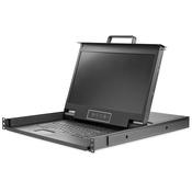 StarTech.com Rackmount KVM Console HD 1080p - Single Port VGA KVM with 17 LCD Monitor for Server Rack - Fully Featured 1U LCD KVM Drawer wCables &amp; Hardware - USB Support - 50000 MTBF