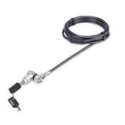 StarTech.com 3-in-1 Universal Laptop Lock 6.6ft 2m Master Keyed Locking Cable Computer Security Compatible wNoble WedgeNanoK-Slot Anti-Theft Cut-Resistant Cable image