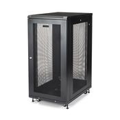 StarTech.com 4-Post 24U Server Rack Cabinet Lockable 19 Data Rack Cabinet for Computer  AV  IT Equipment Office  Home Network Rack with Casters &amp; Adjustable Mounting Rails