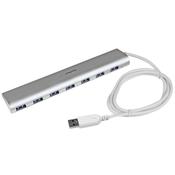 StarTech.com 7-Port USB Hub USB A to 7x USB-A Ports USB 5Gbps Rugged Design Bus or Self-Powered Portable Laptop USB 3.0 Hub Expansion with Power Supply image