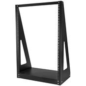 StarTech.com 2-Post 16U Heavy-Duty Desktop Server Rack Small Open Frame 19in Computer Rack Compact Network Rack for AV  Studio  Data  IT Equipment TAA Compliant - Free Standing Two-Post HomeOffice Rack