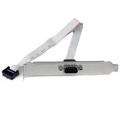 StarTech.com 16in 40cm 9 Pin Serial Male to 10 Pin Motherboard Header Slot Plate