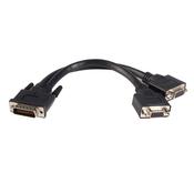 StarTech.com 8in LFH 59 Male to Dual Female VGA DMS 59 Cable image