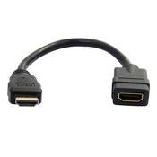 StarTech.com 6 in HDMI Extension Cable - Short HDMI Cable Male to Female - 4K HDMI Cable Extender - 4K 30Hz UHD HDMI Port Saver MF - High Speed HDMI 1.4 - 28AWG - HDMI Dongle Extender