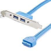 StarTech.com 2 Port USB 3.0 A Female Slot Plate Adapter image