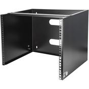 StarTech.com 8U Wall Mount Network Rack - 14 Inch Deep Low Profile - 19 Patch Panel Bracket for Shallow Server and IT Equipment Network Switches - 80lbs36kg Weight Capacity Black
