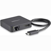 StarTech.com USB C Multiport Adapter - Portable USB-C Mini Dock 4K HDMI Video - Gigabit Ethernet USB 3.0 Hub 1x USB-A 1x USB-C - USB Type-C Multiport Adapter - Thunderbolt 3 Compatible