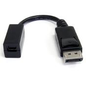 StarTech.com 6in 15cm DisplayPort to Mini DisplayPort Cable - 4K x 2K UHD Video - DisplayPort Male to Mini DisplayPort Female Adapter Cable - DP Computer to mDP 1.2 Monitor Extension Cable image