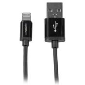 StarTech.com 1 m 3 ft. USB to Lightning Cable - iPhone  iPad  iPod Charger Cable - High Speed Charging Lightning to USB Cable - Apple MFi Certified - Black