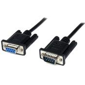 StarTech.com 1m Black DB9 RS232 Serial Null Modem Cable FM