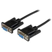 StarTech.com 2m Black DB9 RS232 Serial Null Modem Cable FF