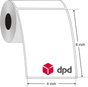 DPD White Shipping Labels 101.6mm x 152.4mm 4x6 inch 500 Labels image