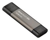 Team Group X2 MAX 2 TB USB Type-A  USB Type-C 3.2 Gen 2 3.1 Gen 2 Grey image