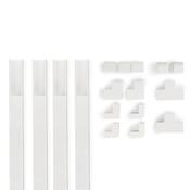Hama 00221017 cable organizer Universal Cable duct White 4 pcs
