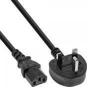 InLine power cable England male  3pin IEC C13 male 1.8m