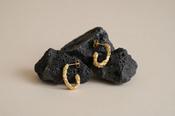 Molten Gold Earrings – Organic Statement Earrings image